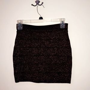 Sparkly mini skirt!